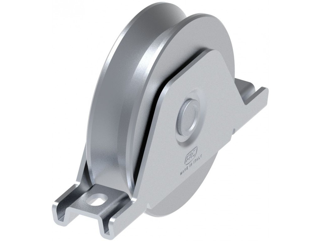 ROLA ZINCATA SEMIINGROPATA CU RULMENT PE SINA „V” COD 731.90